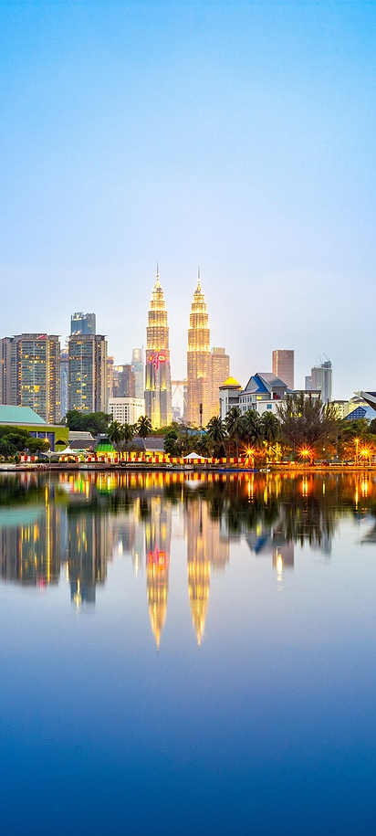 Skyline of Kuala Lumpur night view