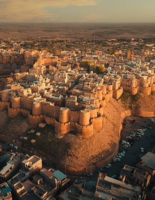 Panoramic view of Jodhpur’s blue city