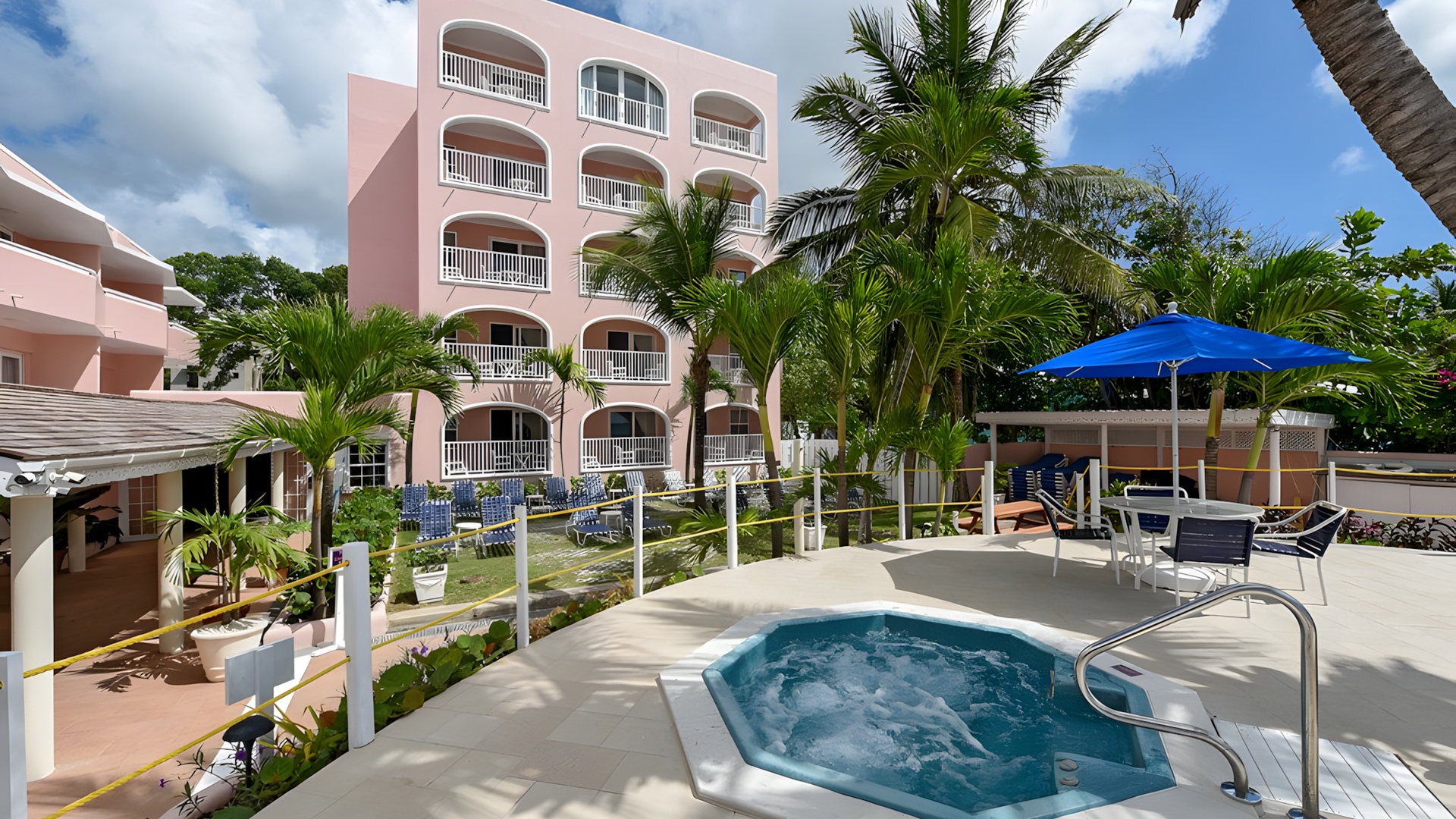 the Butterfly Beach Hotel, a 3-star beachfront property located in Christ Church, Barbados. 