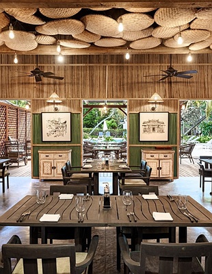 tranquil scene at The Ravenala Attitude hotel, a resort located in Turtle Bay