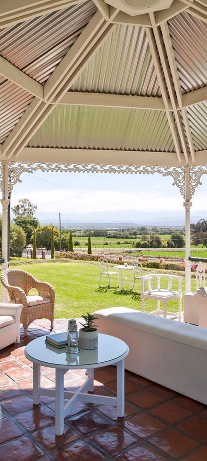 outdoor veranda or gazebo area at the La Plume Boutique Hotel & Spa