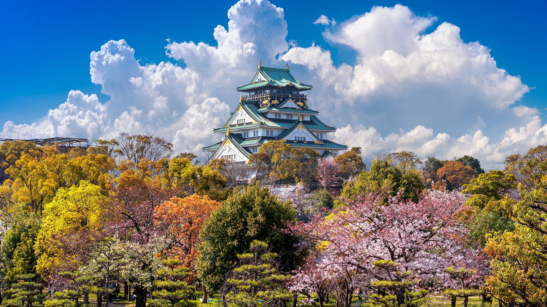 Osaka Castle in Japan