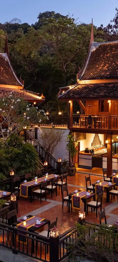 the Ruan Thai restaurant at the SAii Phi Phi Island Village resort in Thailand