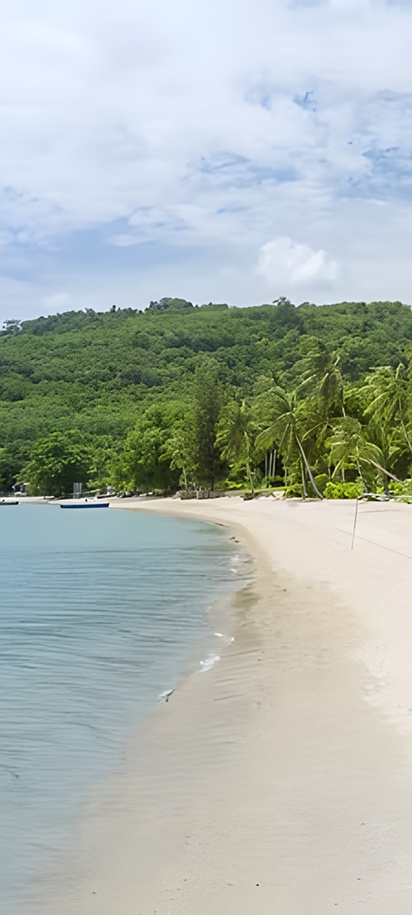 a beachfront scene at the Barceló Coconut Island resort in Phuket, Thailand