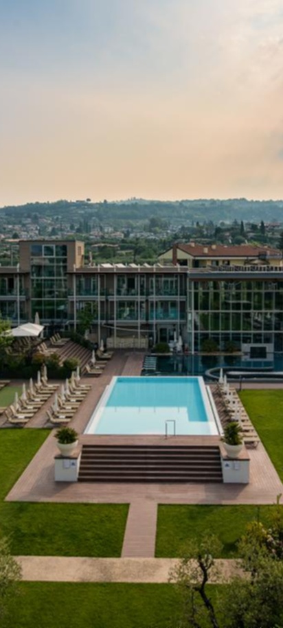 Aerial view of Aqualux Hotel Spa & Suite, Italy