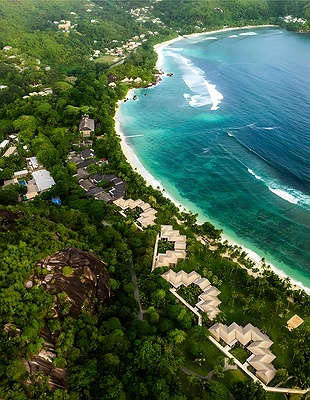 the Kempinski Seychelles Resort located in Baie Lazare on the island of Mahé