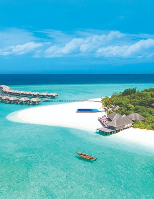 Aerial view of JA Manafaru Maldives