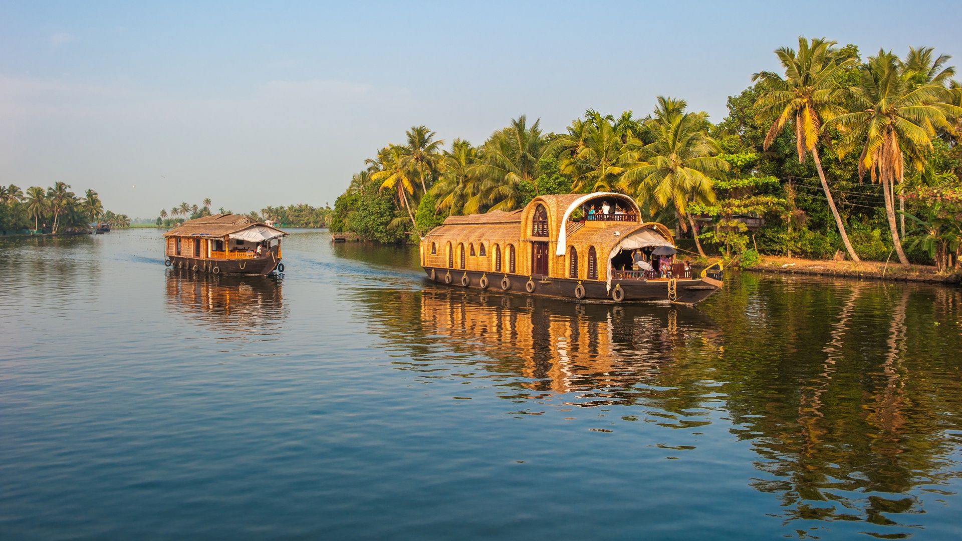 Houseboat in Kerala, India