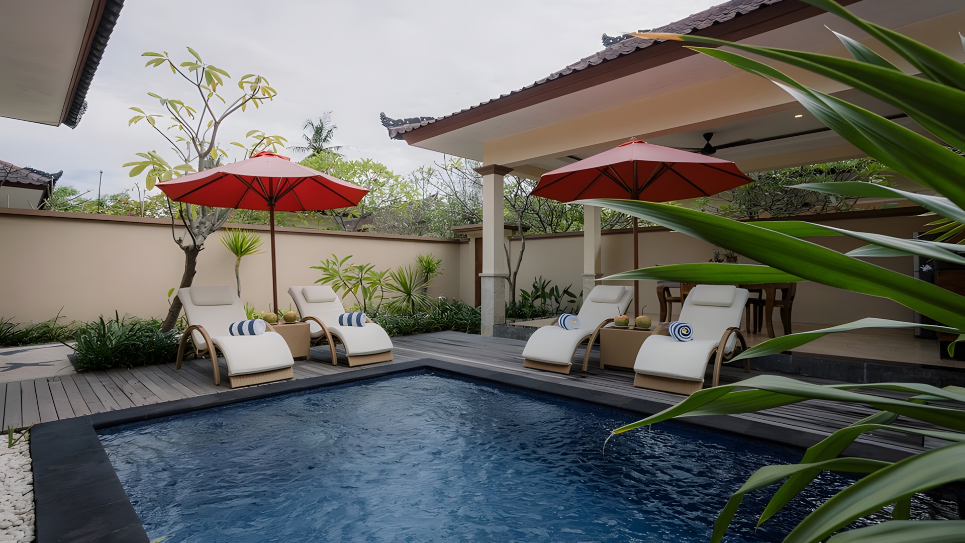 private pool villa at Hotel Vila Ombak, Indonesia