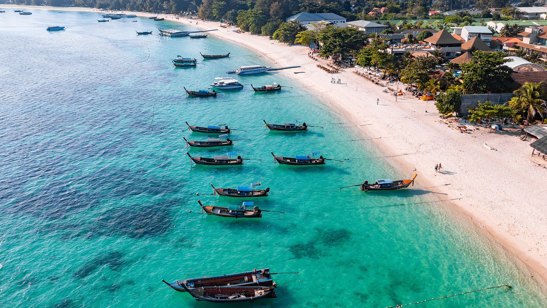 scenic view of Pattaya beach with boats