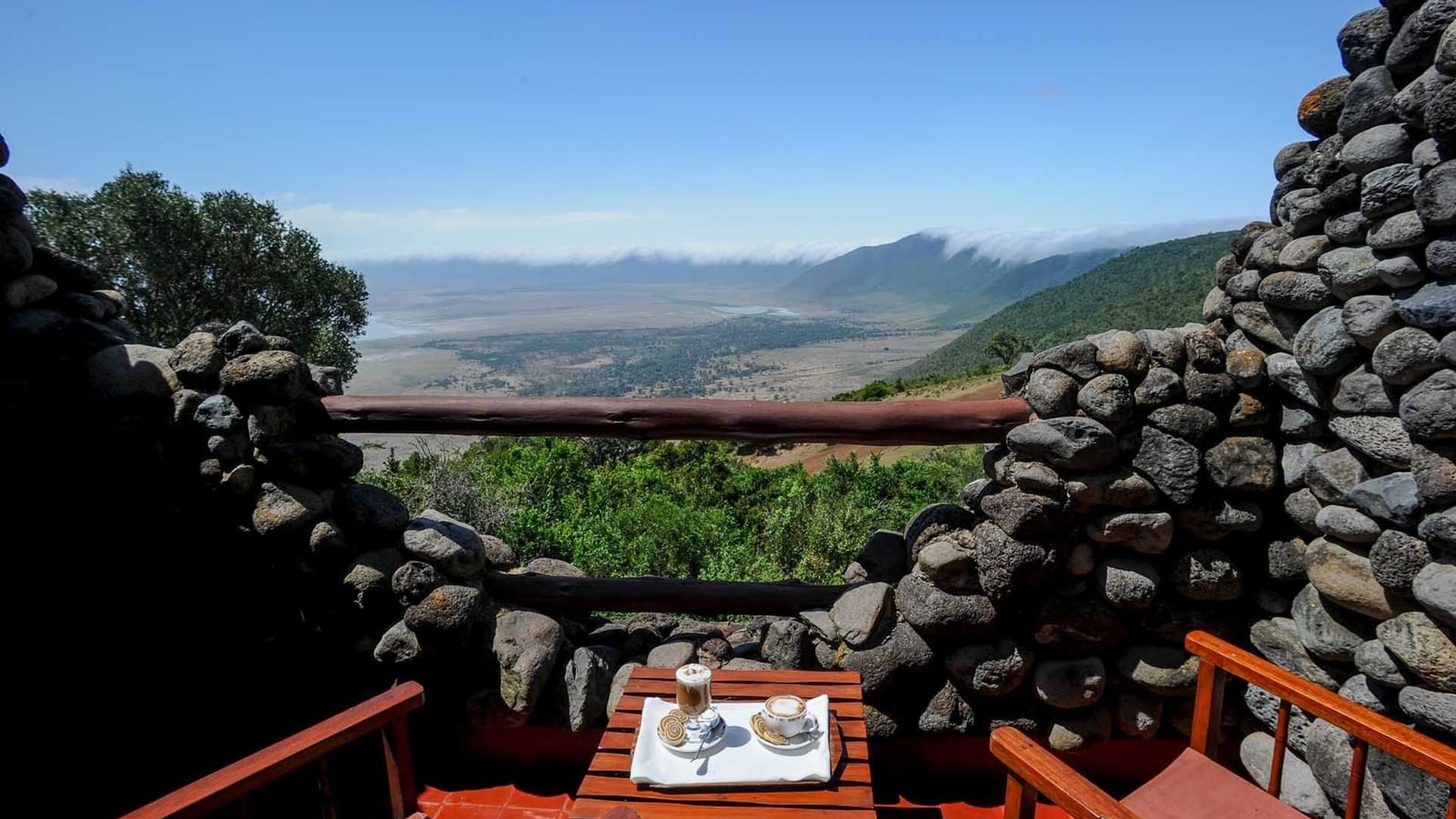 view from the Ngorongoro Serena Safari Lodge