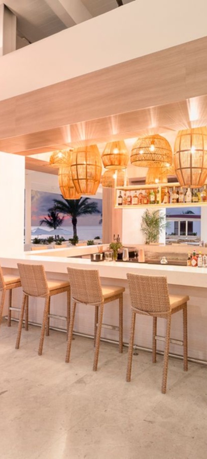 the Moonlight Lobby Bar at the Royalton CHIC Antigua, an adults-only all-inclusive resort