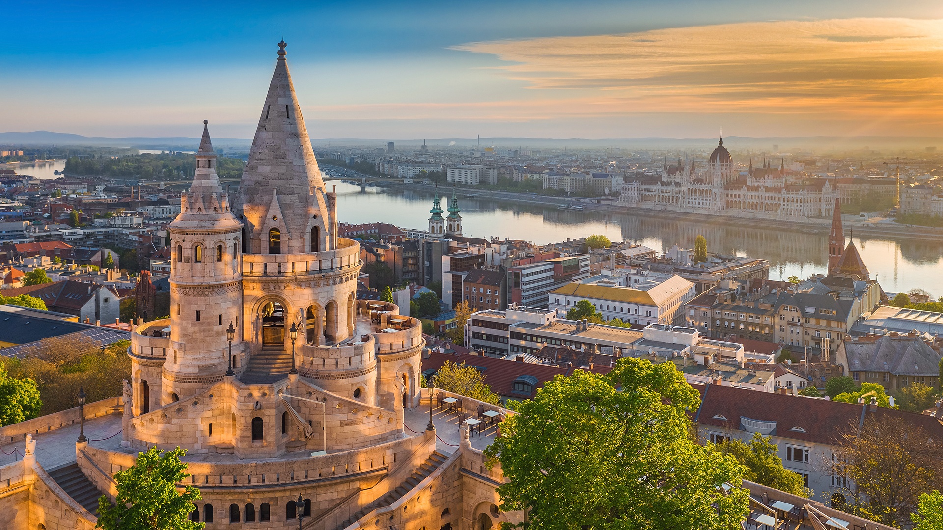 Fisherman's Bastion in Budapest, Hungary