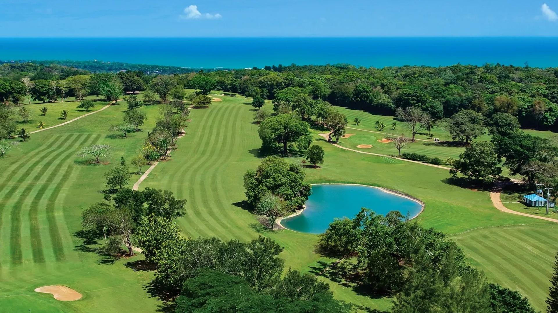Golf course Sandals Dunn's River in Jamaica