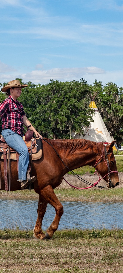 a horseback riding activity at the Westgate River Ranch Resort & Rodeo in Florida.