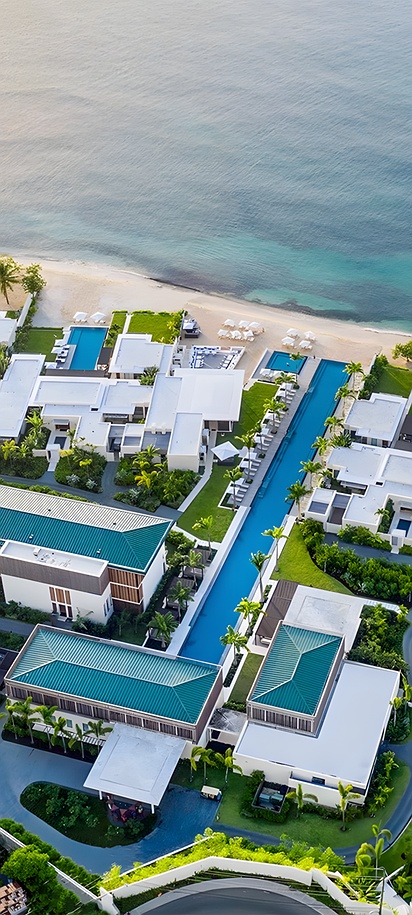 Silversands Grand Anse resort in Grenada aerial view