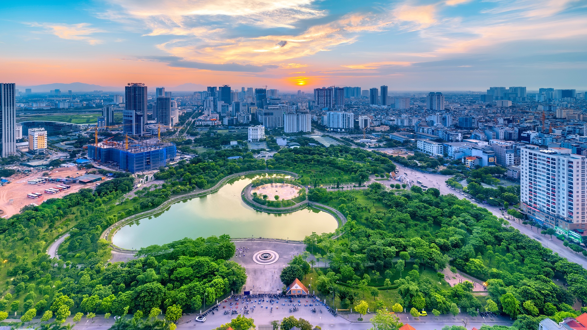 Cầu Giấy Park in Hanoi, Vietnam