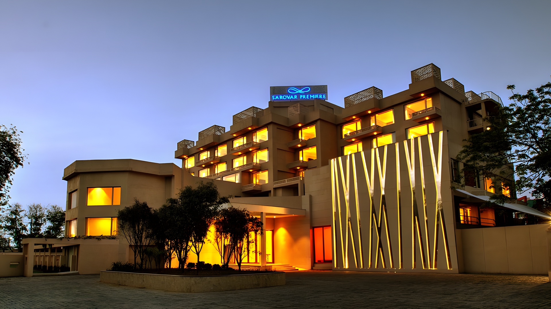 the Sarovar Premiere, Jaipur, a 4-star luxury hotel located in the heart of the city near Lal Kothi