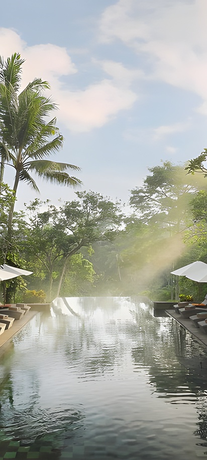 Infinity Forest Pool at the Maya Ubud Resort & Spa in Bali