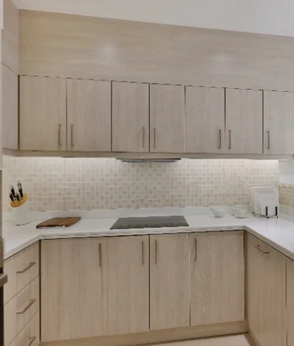 Kitchen view of One Bedroom Apartment at NH Collection Dubai The Palm 