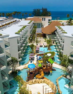 Silavadee Pool Spa Resort located on the cliffs of Koh Samui, Thailand. 