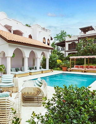 an aerial view of the Cap Maison Resort & Spa located in St. Lucia