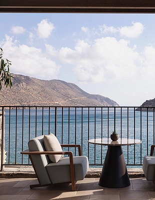 a serene moment on the beach of Domes of Elounda