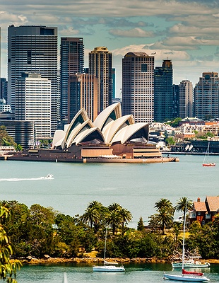 panoramic view of Sydney, Australia