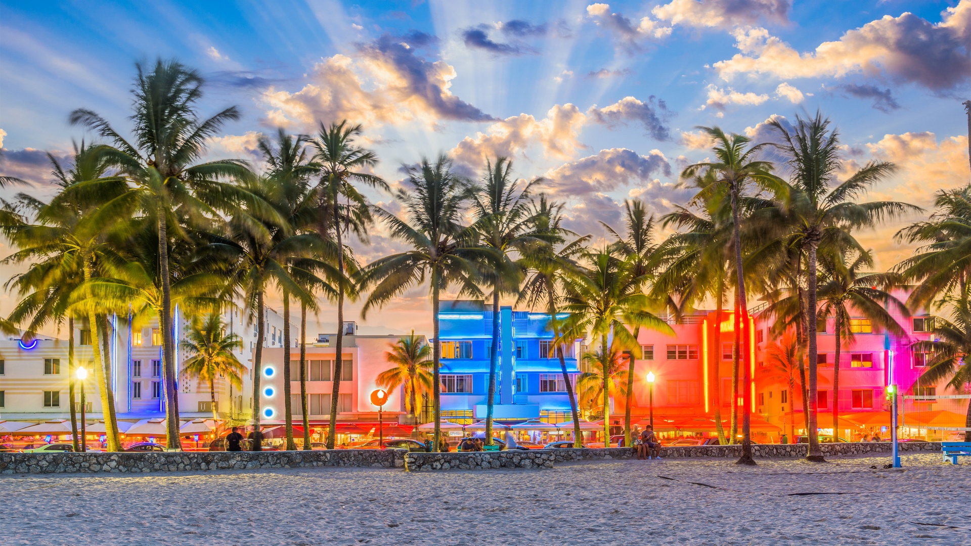 Ocean Drive in Miami Beach, Florida