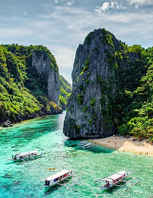 View of Shimizu Island in Philippines