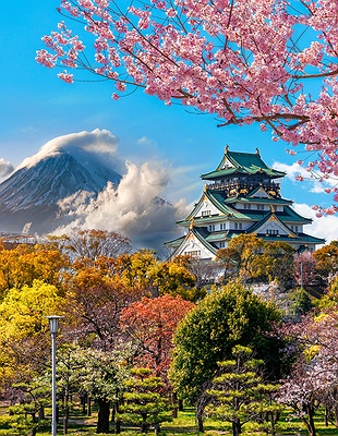 Osaka Castle in Japan