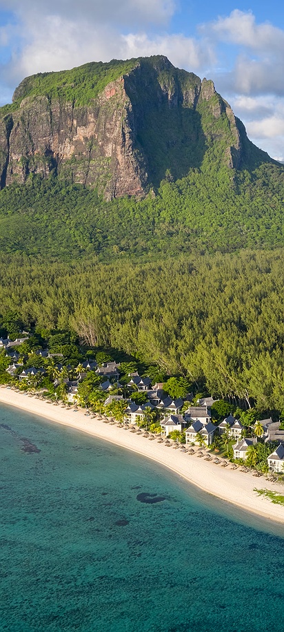 the st regis le morne Resort mauritius aerial view
