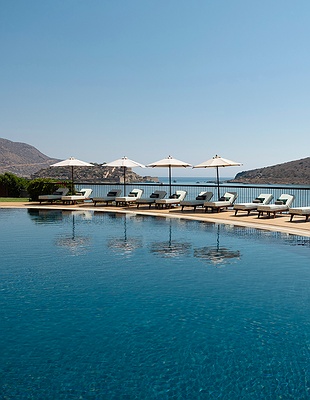 a serene moment on the beach of Domes of Elounda