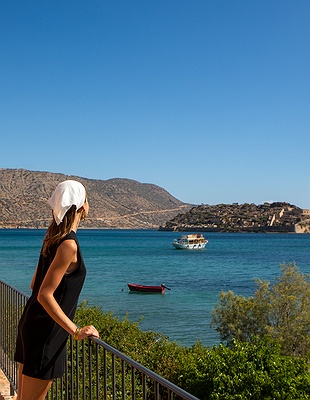 a serene moment on the beach of Domes of Elounda
