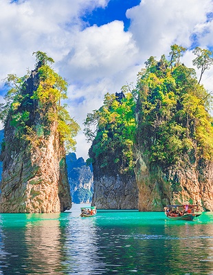 view of Promthep Cape and Nai Harn Beach in Phuket, Thailand