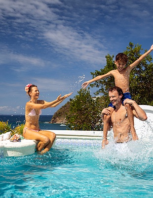 an aerial view of the Cap Maison Resort & Spa located in St. Lucia