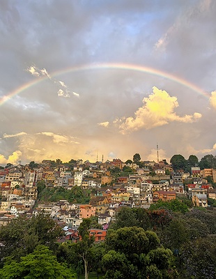 panoramic view of the Rova of Antananarivo