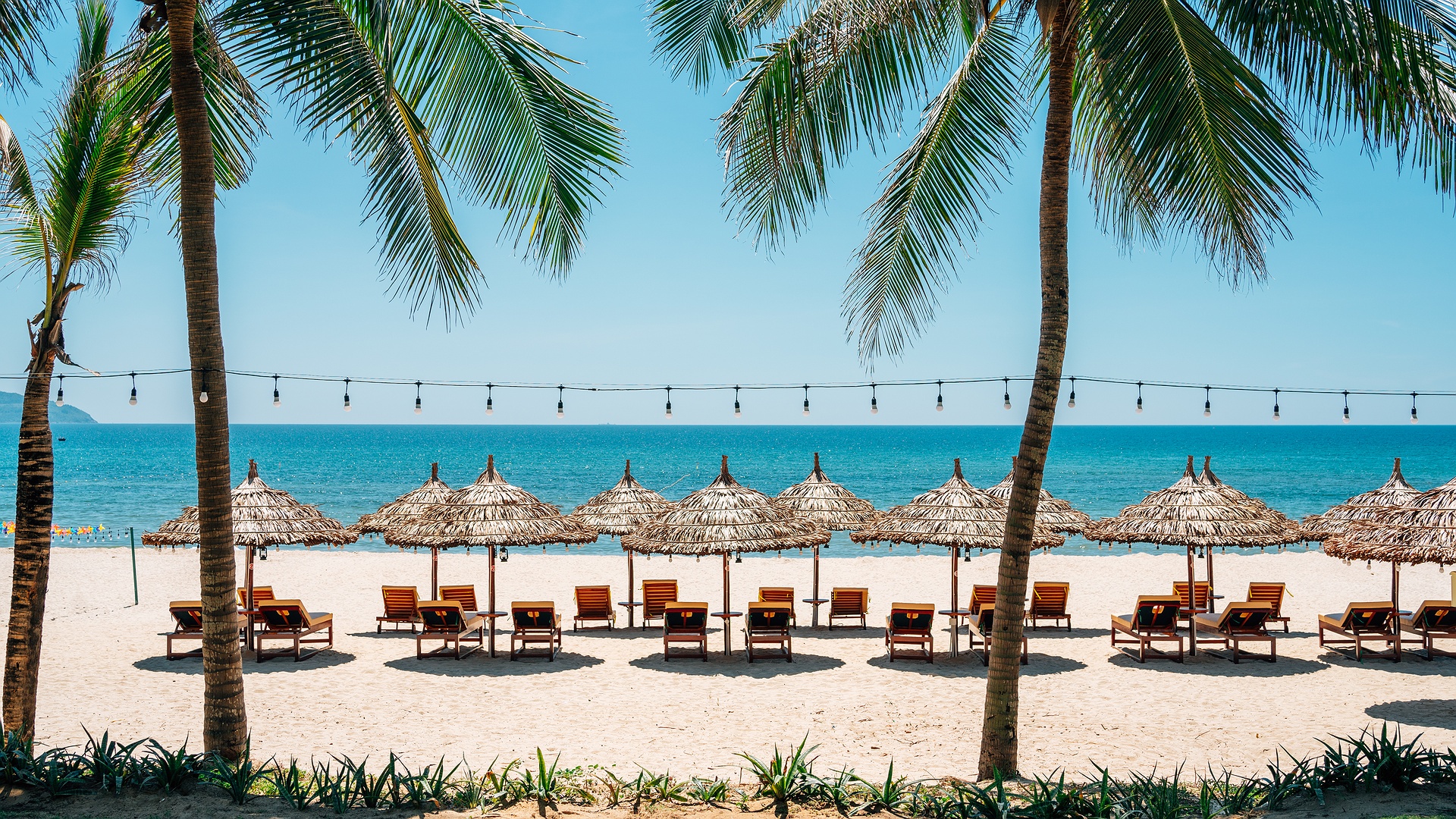 view of My Khe Beach in Da Nang, Vietnam