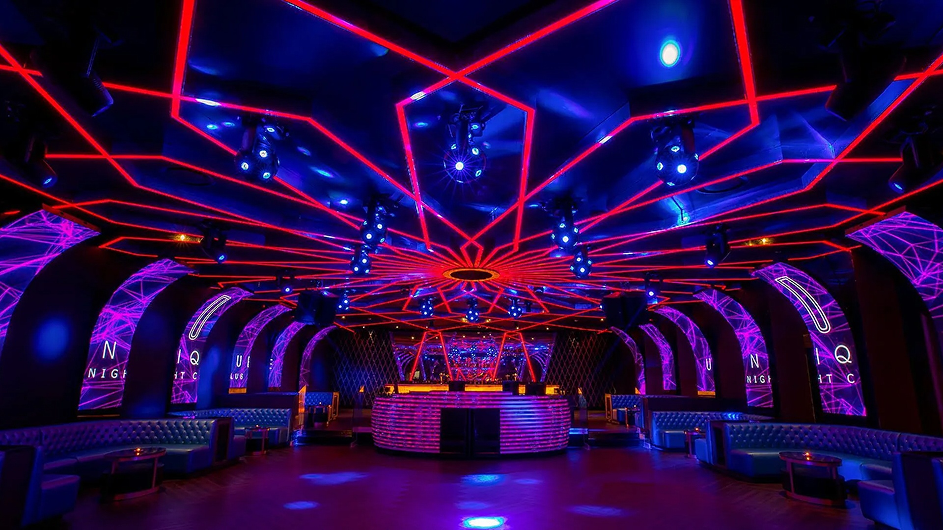 Night Club at Moon Palace The Grand in Cancun, Mexico