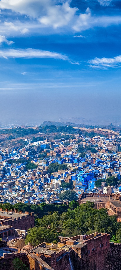 Blue City of Jodhpur, Rajasthan, India