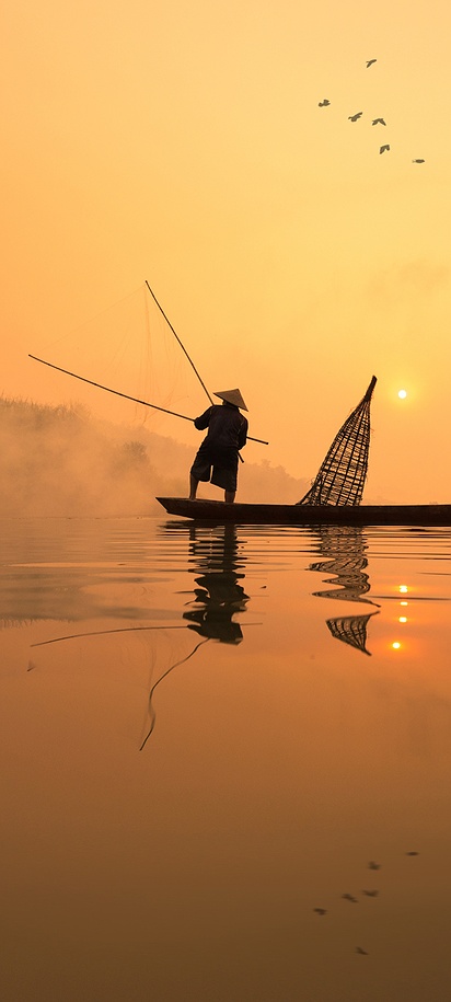 Traditional fishing in Vietnam