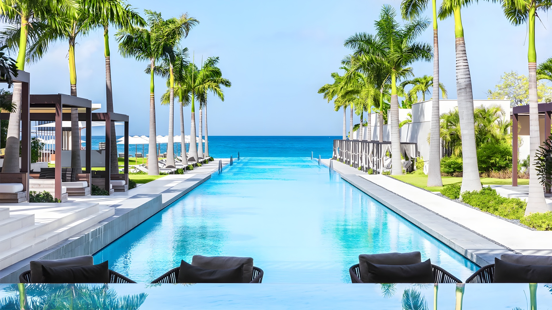 infinity pool at the Silversands Grand Anse resort in Grenada