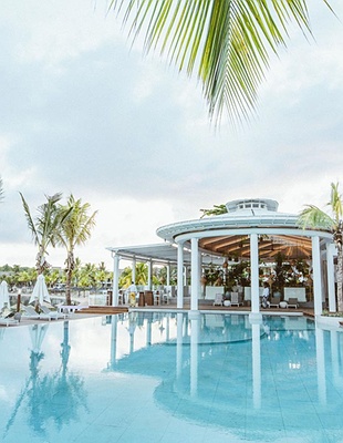 Aerial view of LUX* Grand Gaube Mauritius