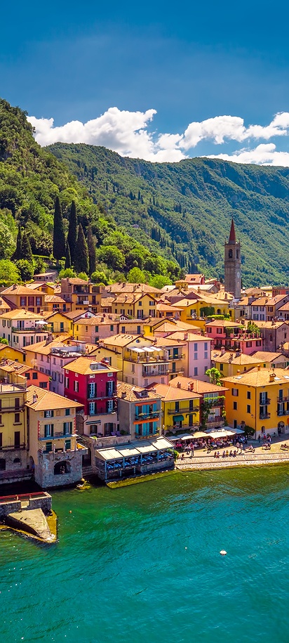 Stunning view of Lake Como in Italy