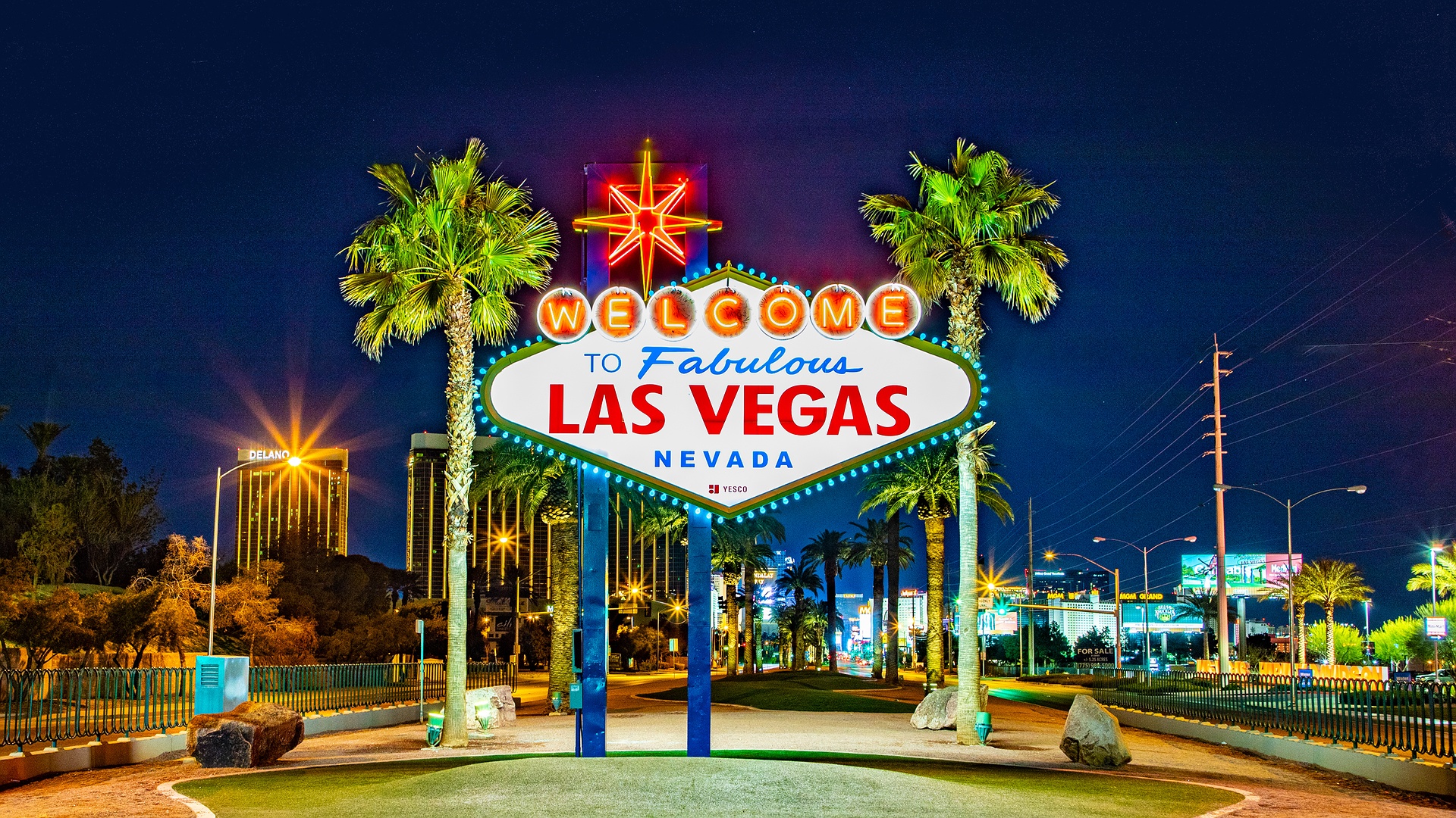 Iconic Welcome to Fabulous Las Vegas