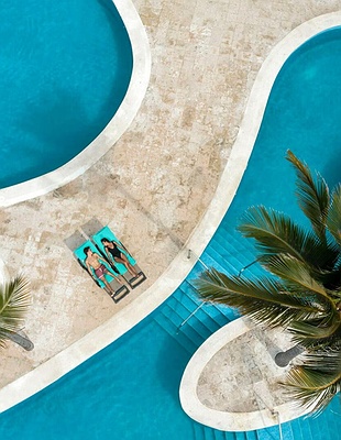 the Iberostar Waves Punta Cana and Iberostar Waves Dominicana resorts located on Bávaro Beach in Punta Cana