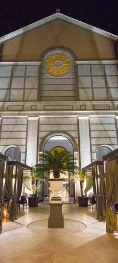 the TH Roma - Carpegna Palace Hotel in Rome, Italy at night