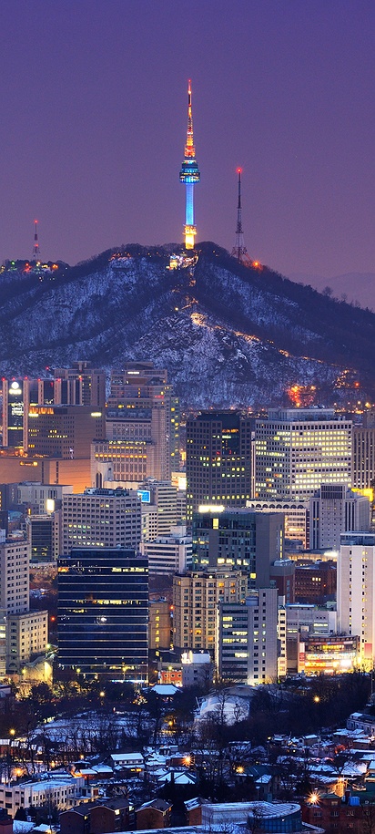 N Seoul Tower night view