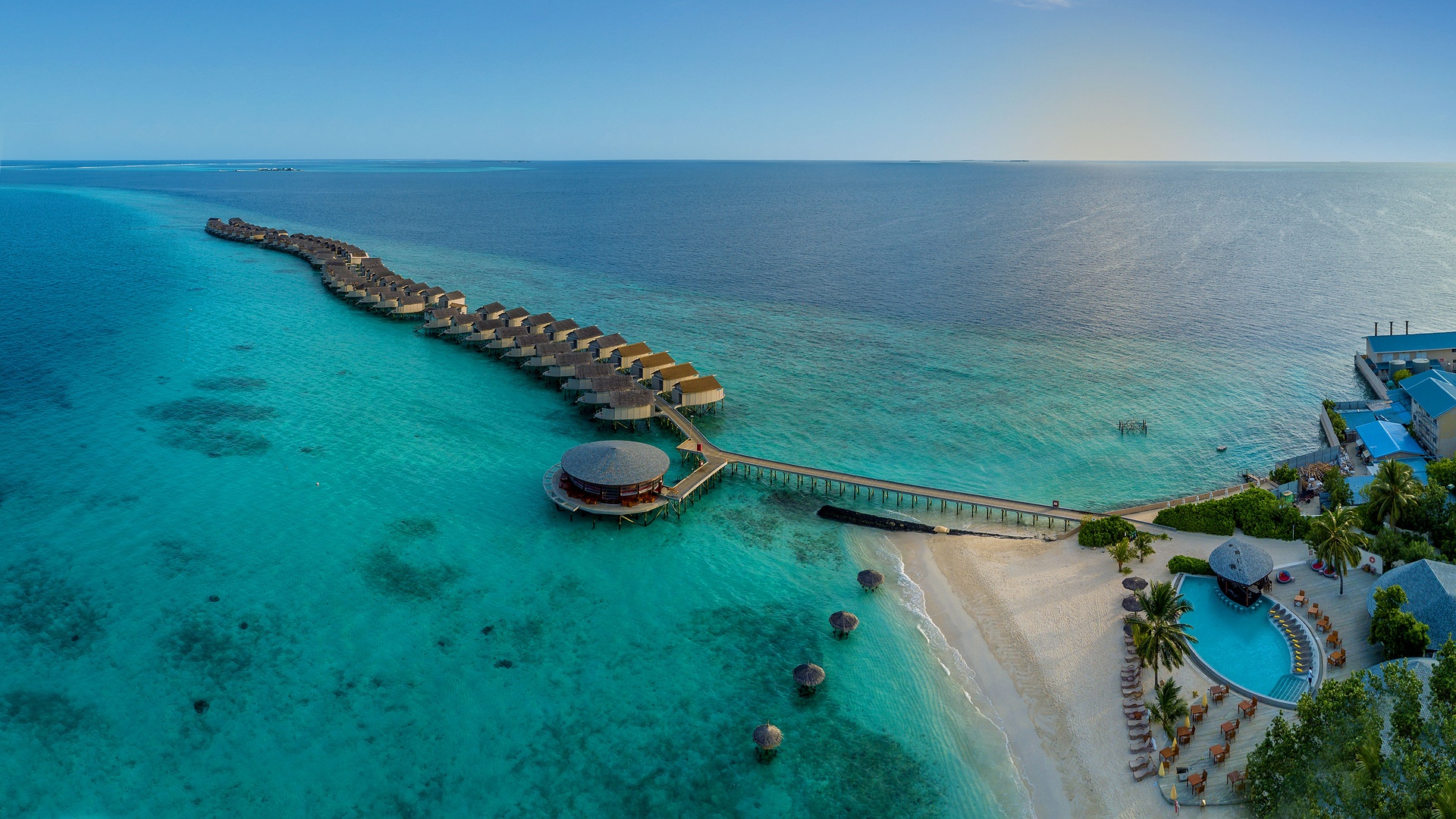 Centara Ras Fushi Resort & Spa aerial view