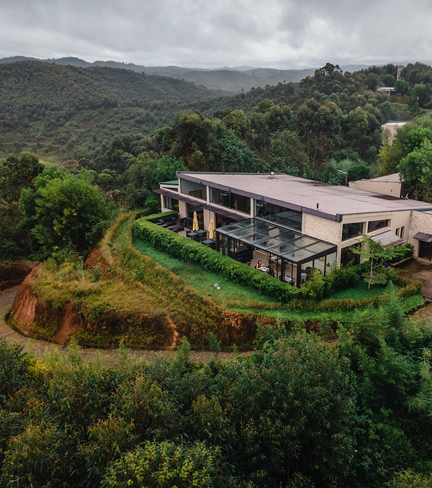 aerial view mantadia lodge